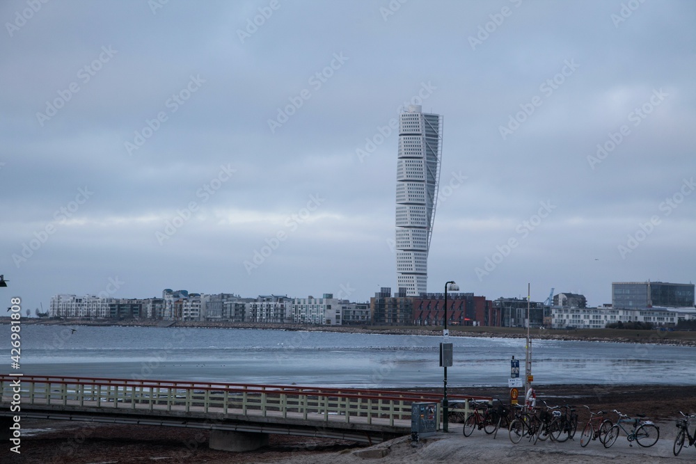 Fototapeta premium Turning Torso in Malmö in Skåne, Sweden