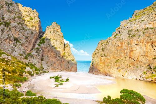 Obraz na plátně Torrente de Pareis, island of Mallorca, Balearic Islands, Spain