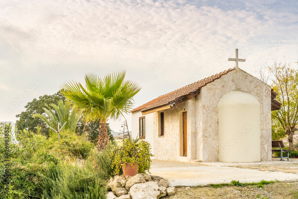 December 2020. Kellia, Larnaca District, Cyprus. Ayios Bantos church in Kellia Cyprus