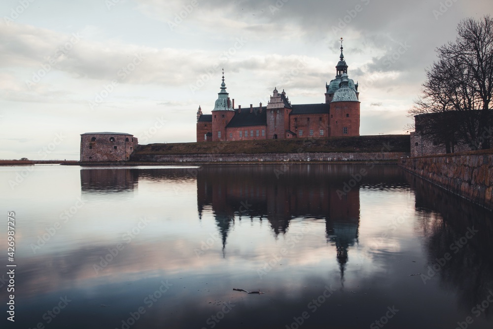 Fototapeta premium Kalmar Castle (Slott) as seen in Småland, Sweden