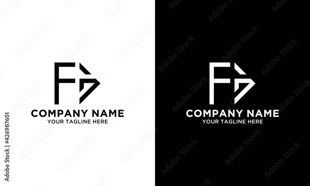 Naklejka premium creative initial letter fg logo vector concept element