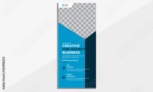 Modern business dl flyer templates design.