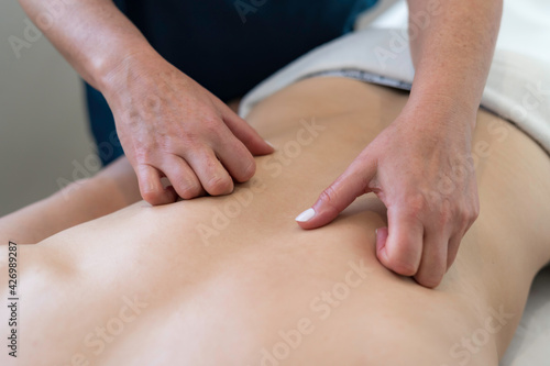 person receiving massage