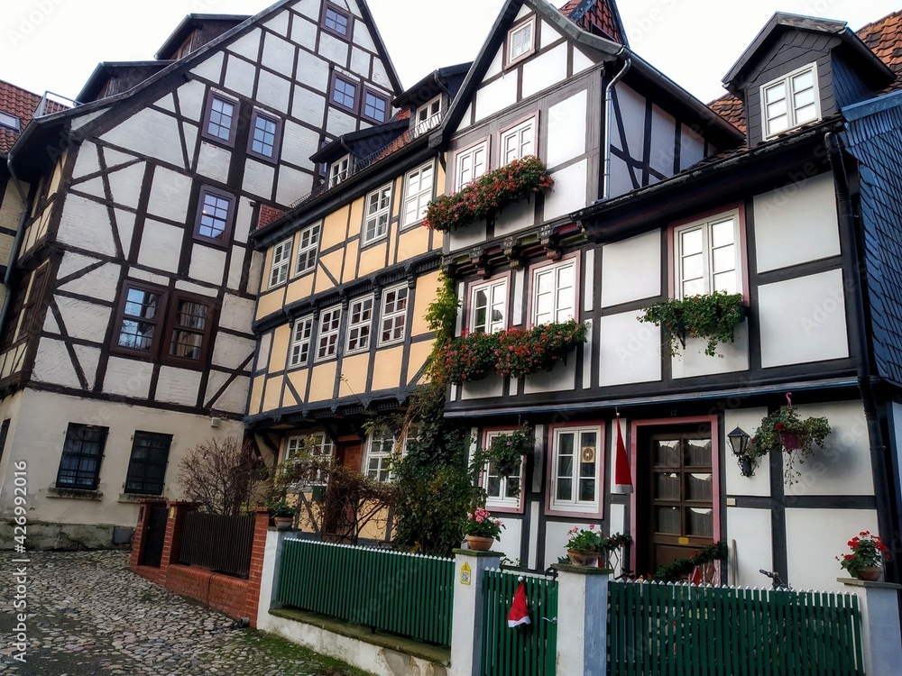 Quidlinburg in Christmas. Germany best Christmas Markets. Quidlinburg in Christmas. Germany best Christmas Markets.