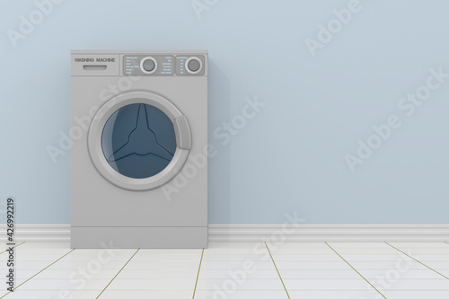 washing machine in bathroom...