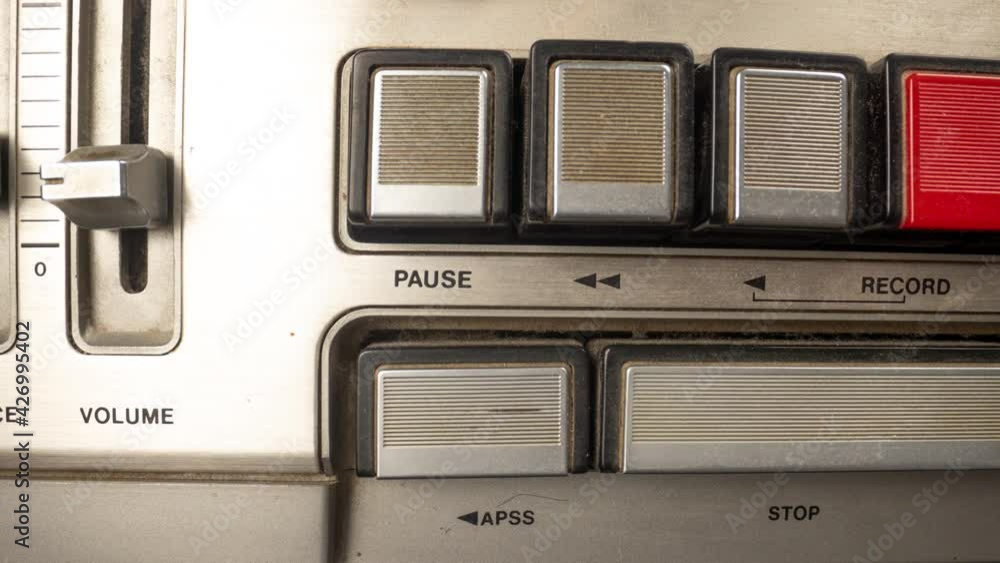 Retro ghettoblaster stereo radio macro Retro ghettoblaster stereo radio macro