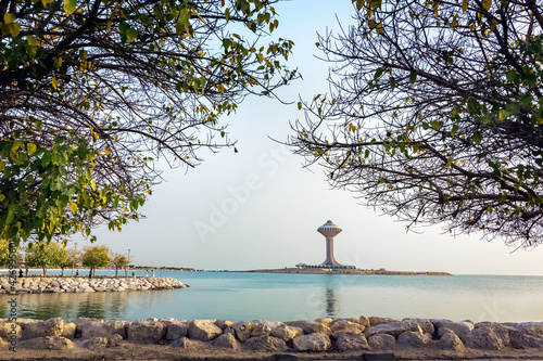 Khobar Corniche during daylight, Eastern Province, Al Khobar, Saudi Arabia. 02-April-2021. photo