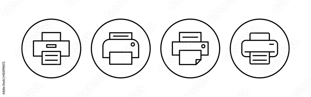 Print icon set. printer icon vector. Print icon set. printer icon vector.