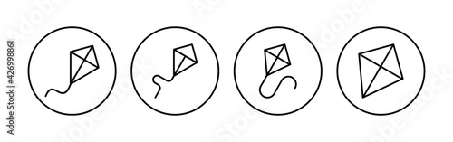 Kite icon set. kite vector icon.