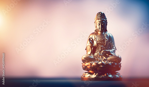 Photos Buddha statue, zen meditation in yoga