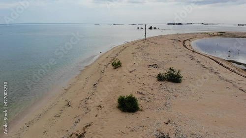 Aerial view of Gili Putih Island Sumberkima photo