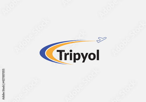 Tripyol Emblem Abstract Air logo design	
