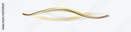 Welle Gold Band Banner Wellen