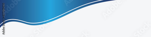 Blau Welle Wellen Band Banner