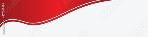 Rot Red Welle Wellen Band Banner