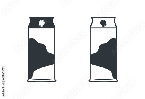 Milk Carton Vector, Milk Carton Template Clipart, Milk Carton Packaging Vector, Milk Carton Design Clipart, Packaging Template Design