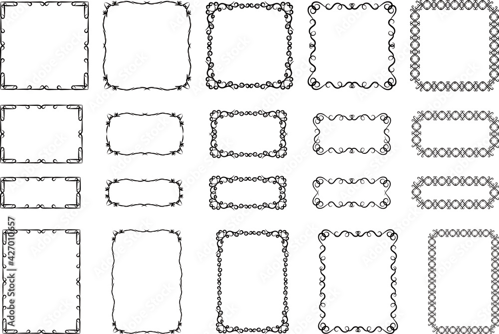 set of frames set of frames