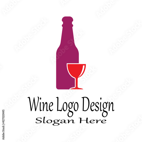 Wine Logo Template vector symbol nature