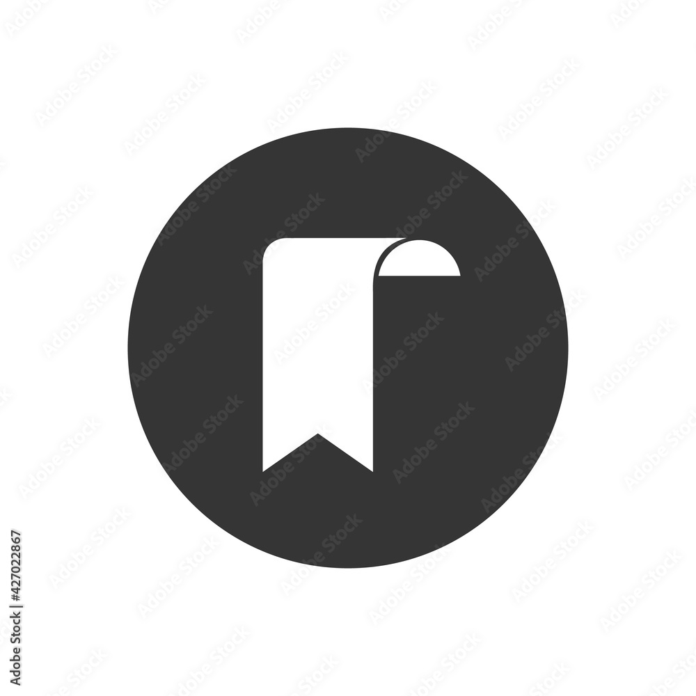 Bookmark outline and filled vector white icon sign symbol Bookmark outline and filled vector white icon sign symbol