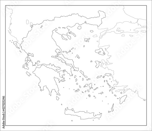 ギリシャの地図です