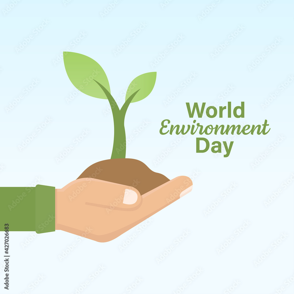 World environment day vector design template, plant Trees World environment day vector design template, plant Trees