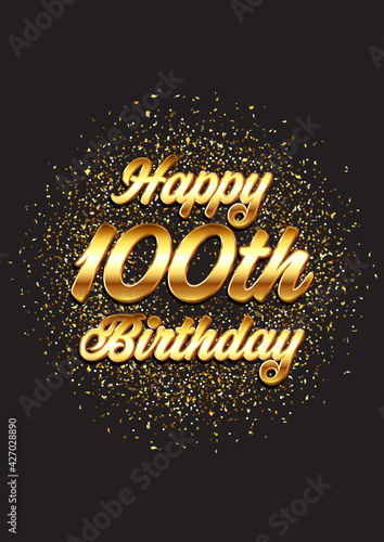 Happy 100th birthday card 1403