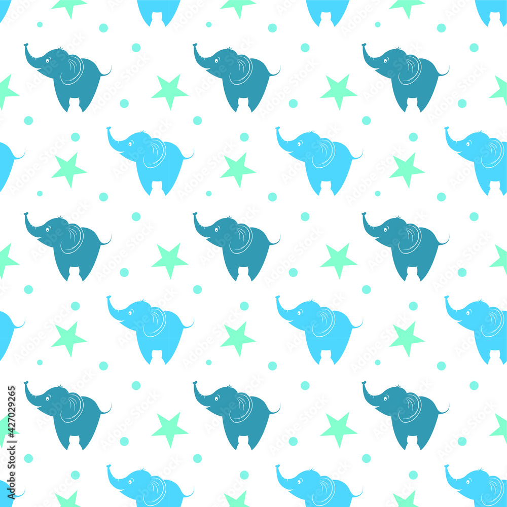 Seamless pattern elephant. Vector illustration. Seamless pattern elephant. Vector illustration.