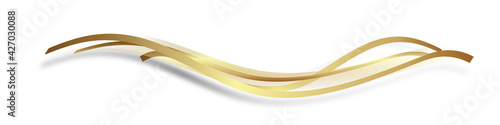 Gold Band Banner Welle Wellen Hintergrund 