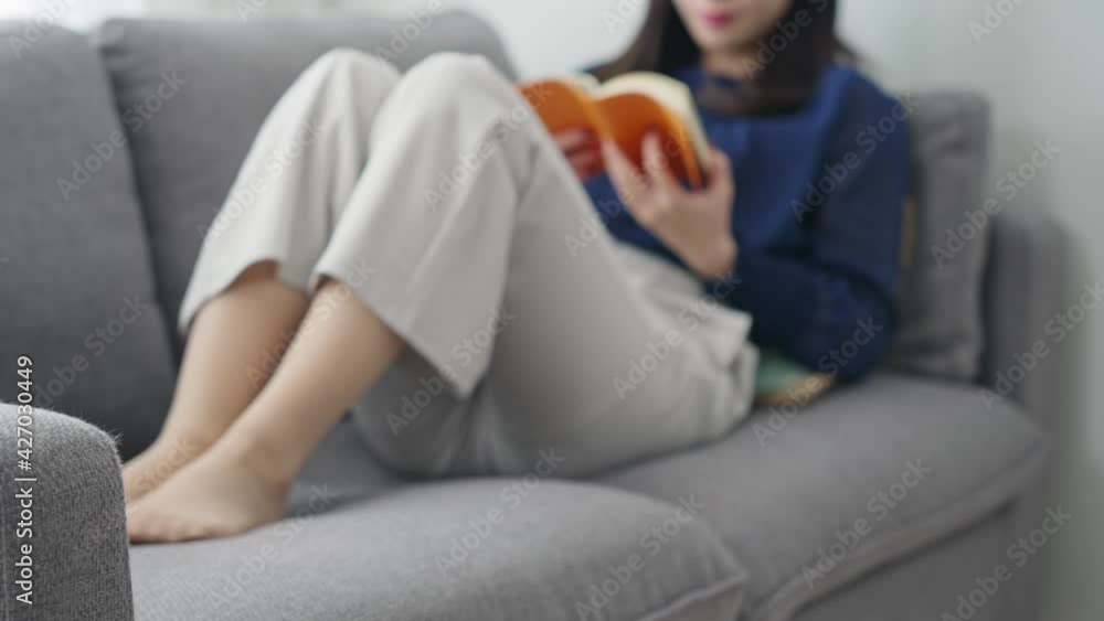 読書する女性 スローモーション 読書する女性 スローモーション