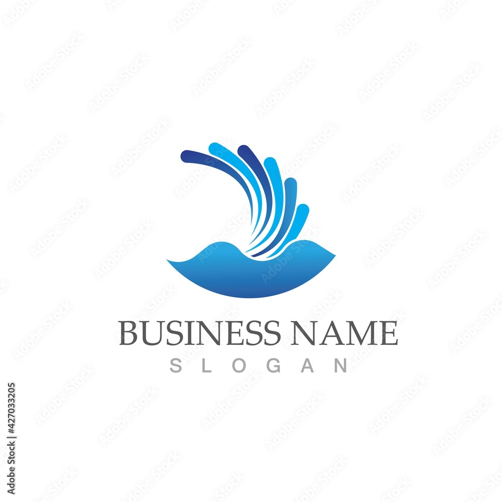 water wave icon vector illustration design water wave icon vector illustration design