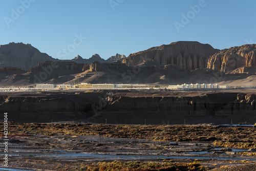 A military camp in Zada County  Tibet