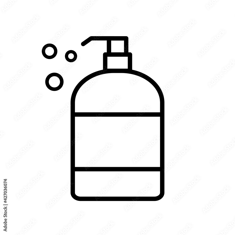 Sanitizer and antiseptic alcohol gel icon Sanitizer and antiseptic alcohol gel icon