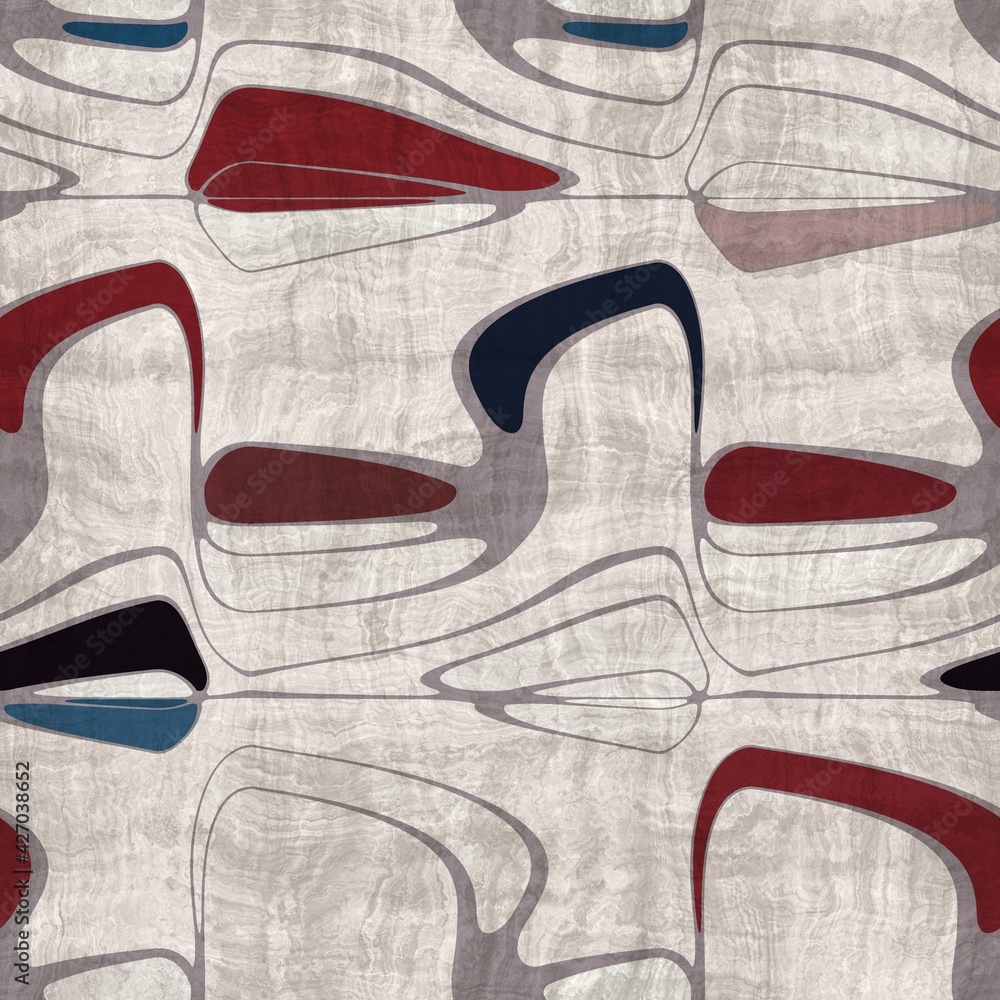 retro red white blue