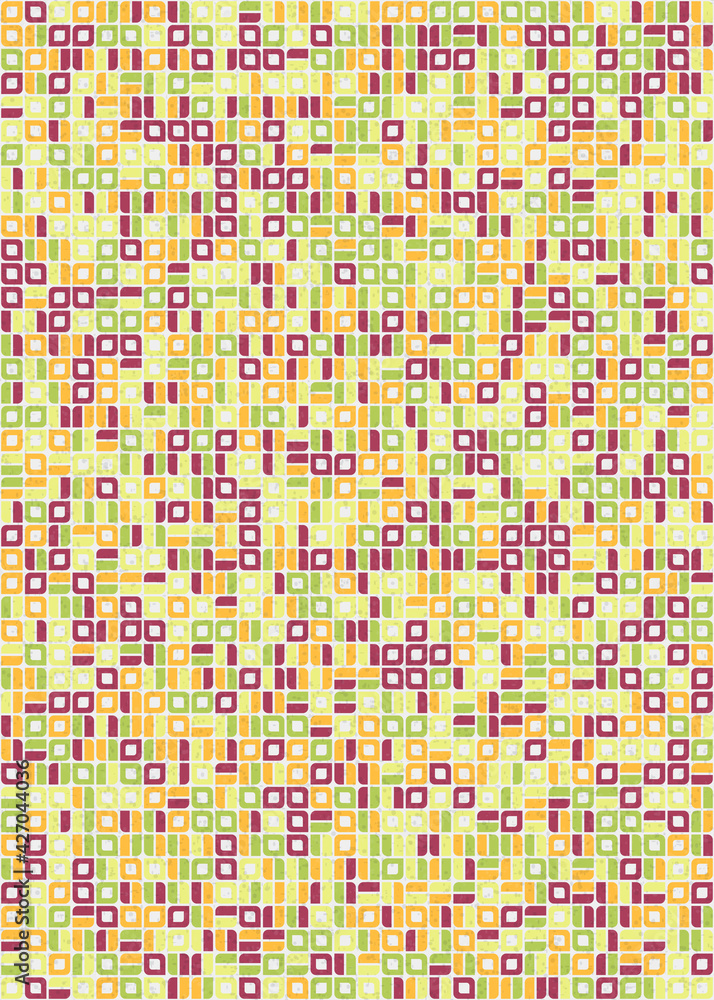 Abstract Geometric Pattern generative computational art illustration