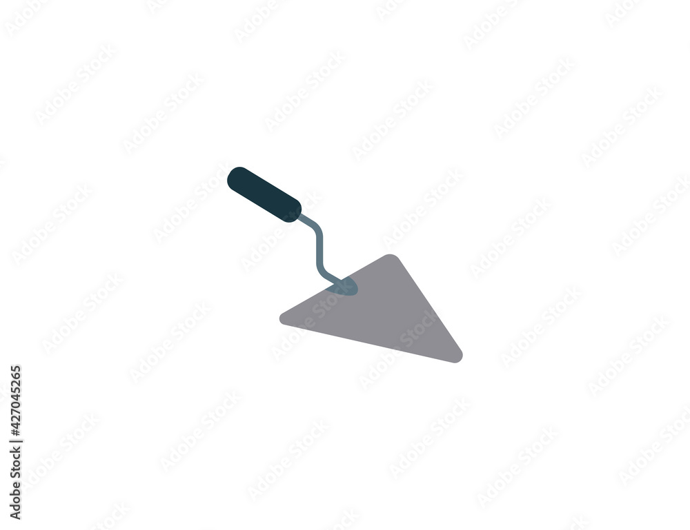 Construction, tool, trowel icon on white background. Vector illustration. Construction, tool, trowel icon on white background. Vector illustration.