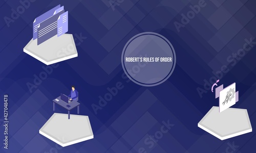 Robert's Rules of Order concept on abstract design