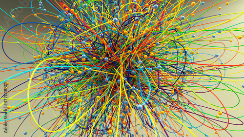 3d render. Abstract colorful background illustration