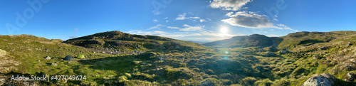 A panoramic view of a wild camping place in Norway, this on the Pilgrimage path Pilegrimsleden sterdalsleden. This place is part of the Pilgrimage path Pilegrimsleden Østerdalsleden, and is the route  © VvanderHammen