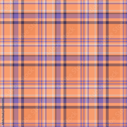 Wallpaper Mural Plaid seamless pattern. Vector background of textile ornament. F Torontodigital.ca
