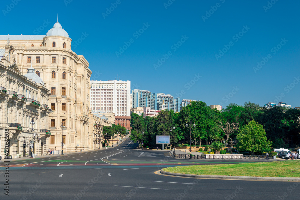 Beautiful Building of Azerbaijan in Baku