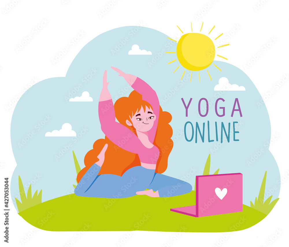 yoga online outdoor