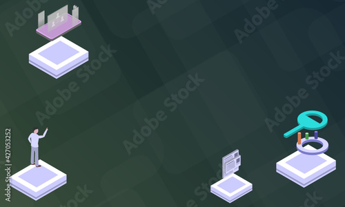 Aristocracy concept on abstract design