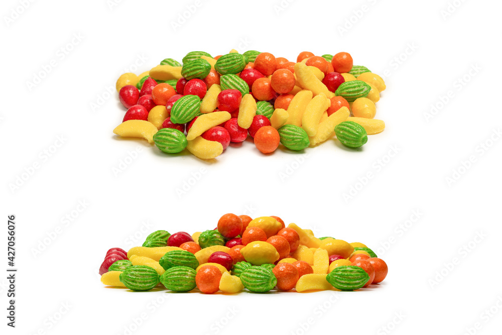 Chewing gums isolated on white background. Chewing gums isolated on white background.