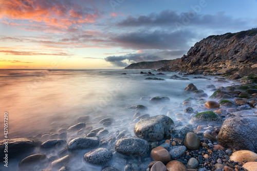 Amazing sunset, color sky