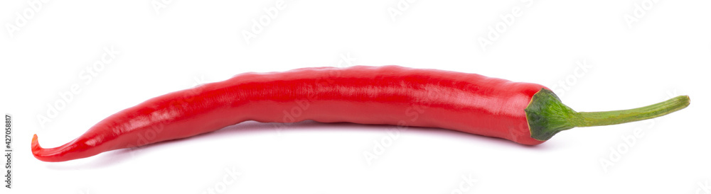 Hot red chili pepper isolated on white background Hot red chili pepper isolated on white background