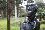Monument to poet Pushkin in Gurzuf park