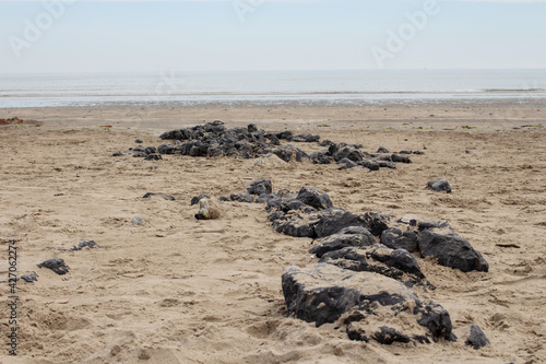 Steine im Sand am Meer