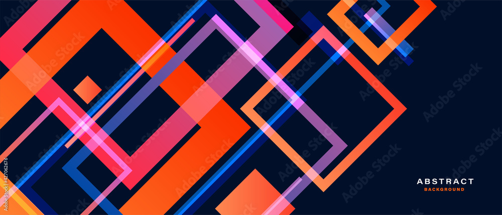 Gradient geometric shapes on dark background Gradient geometric shapes on dark background