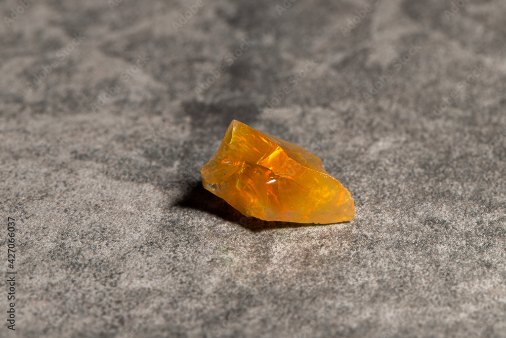 Fire opal gem fragment Fire opal gem fragment