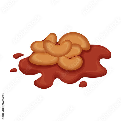Beans vector cartoon icon. Vector illustration bean on white background. Isolated cartoon illustration icon of beans .